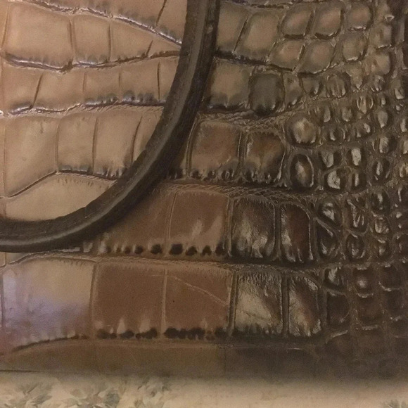 Michael Kors Large Selma Leather Satchel in Crock Ombré (mocha-expresso color) - Picture 5 of 5